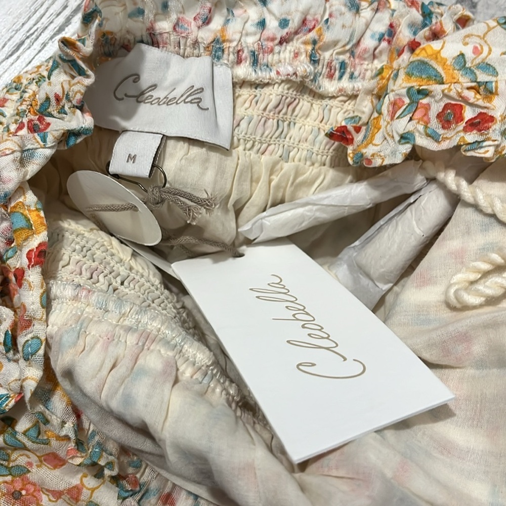 Cleobella Dallas Mini Dress in Carnation Print Size Medium. NWT - Picture 6 of 14